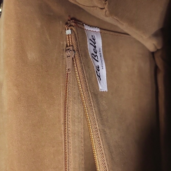 La Belle Genuine Brown Snakeskin leather Clutch Purse / Shoulder Bag . - Picture 7 of 14